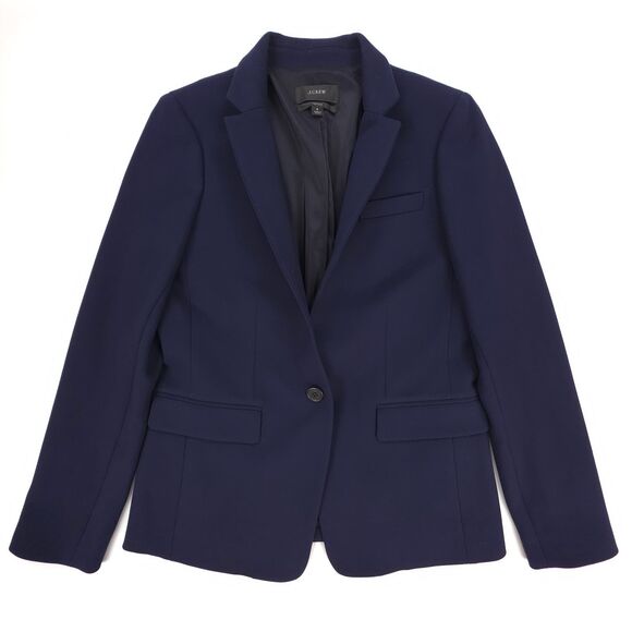 NEW J Crew Regent blazer in four-season stretch Blue Old Money Quiet Luxury 4 - Picture 1 of 8